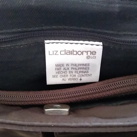 LIZ Claiborne brown bag tote soft briefcase - Picture 2 of 4